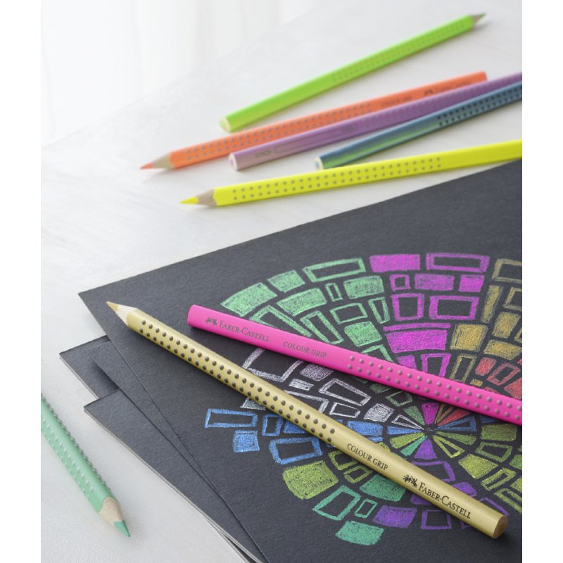 FABER-CASTELL kleurpotlood driehoekig Colour GRIP, neongeel