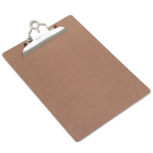 RAPESCO klembord A4 hardboard bruin met grote klem