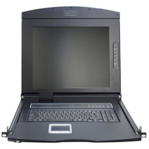 19" Bedieningsconsole met KVM-switch 8-poorts, met 43,18 cm TFT-scherm