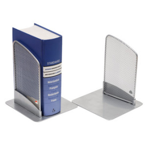 ALBA boekensteun Mesher draadmetaal zwart set van 2 stuks