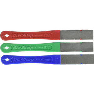 DMT vijenset Dia-Sharp, 3-delig, diamant-korrels grof/fijn/extrafijn