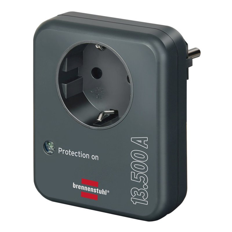 Brennenstuhl overspanningsbeveiliging adapter 13.000 A antraciet