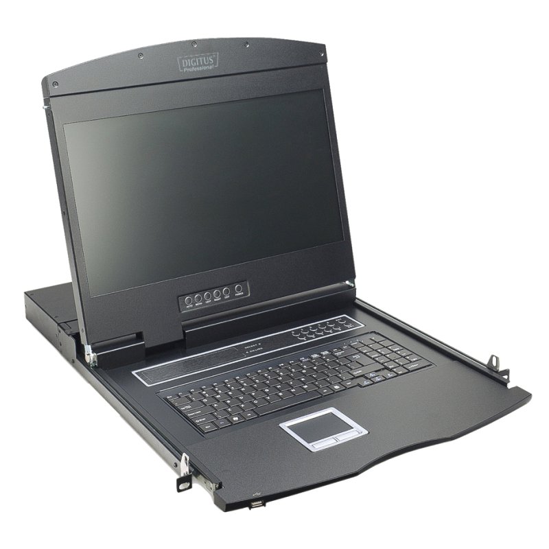 Modulaire console met 16-poorts KVM-switch