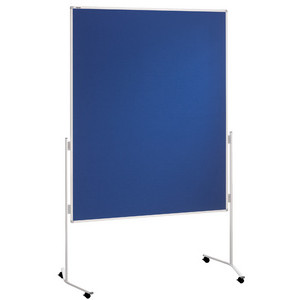 FRANKEN moderatietafel ECO150x1, 1200 x 1500 mm, vilt blauw, aluminium frame