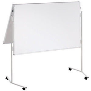 FRANKEN moderatietafel ECO150x120, karton wit, aluminium frame
