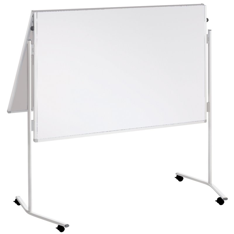 FRANKEN moderatietafel ECO150x120, karton wit, aluminium frame