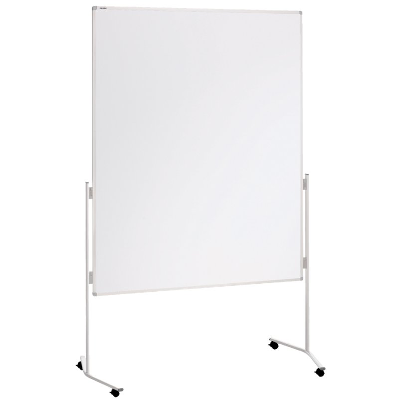 FRANKEN moderatietafel ECO150x120, karton wit, aluminium frame, 1500 x 1200 mm