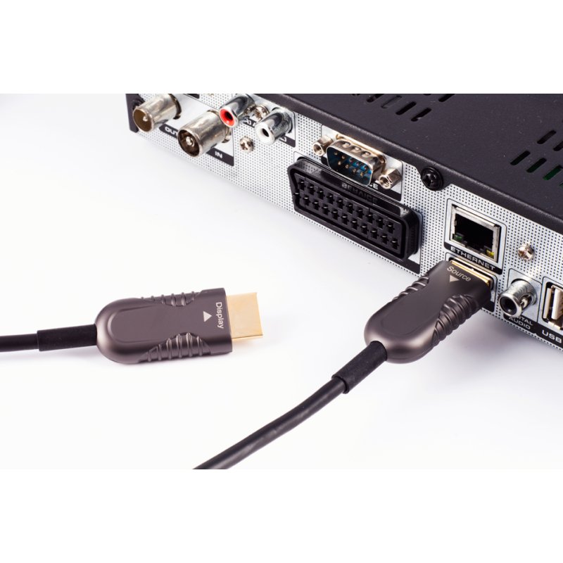 Shiverpeaks HDMI-kabel 4K optisch hybride 15 meter zwart