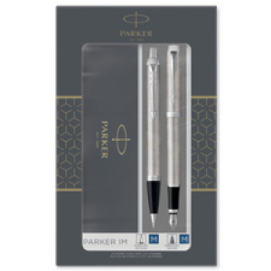 Parker Jotter schrijfset edelstaal balpen en vulpen