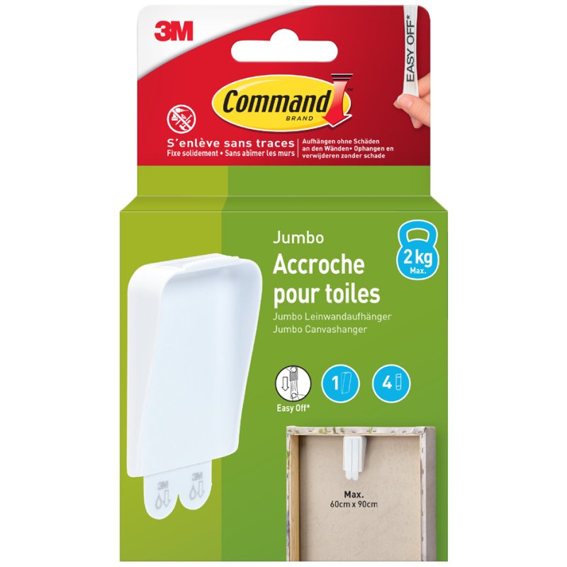 3M Command Schilderijhangers voor canvasdoeken tot 450 x 600 mm