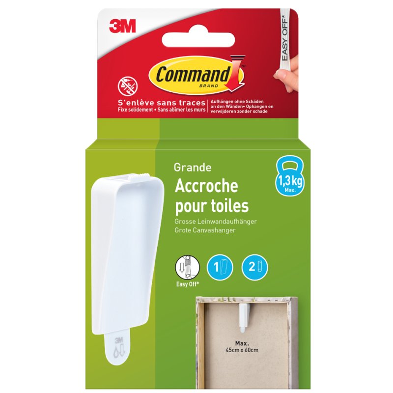 3M Command Schilderijhangers voor canvasdoeken tot 450 x 600 mm
