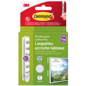 3M Command montagestrips voor fotolijsten, smal, maat M