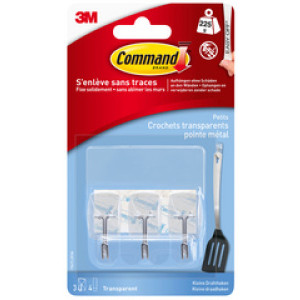 3M Command draadhaak transparant maat S