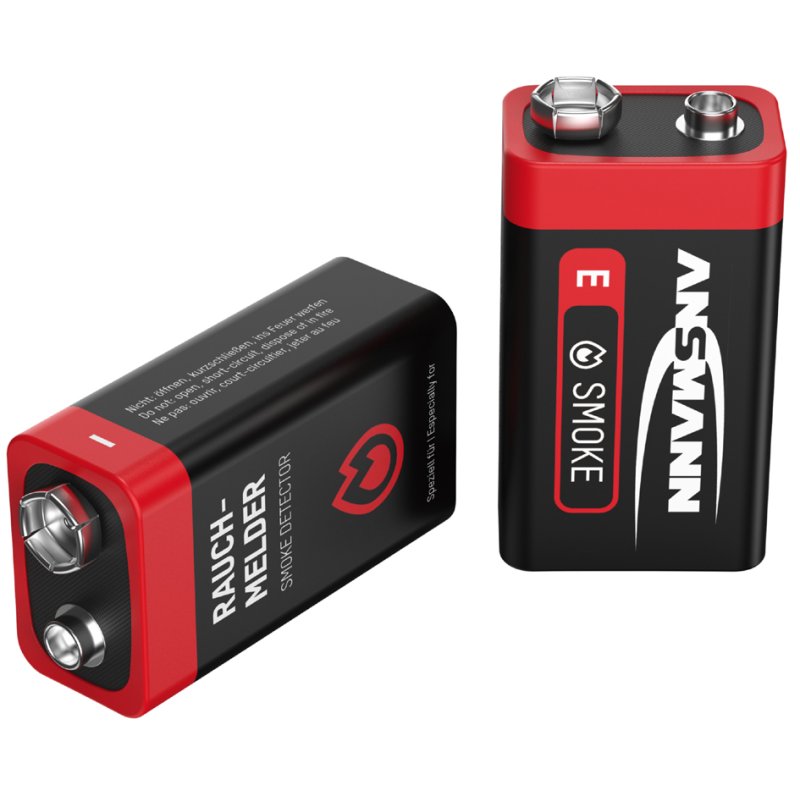 ANSMANN Alkaline Batterijen E-Block 9V, 6 stuks