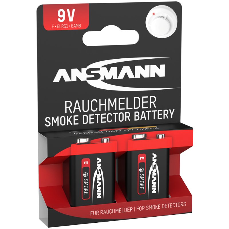 ANSMANN Alkaline Batterijen E-Block 9V, 6 stuks