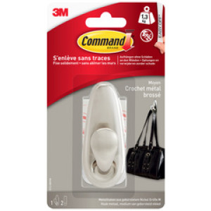 3M Command metalen haak Classic L zilver