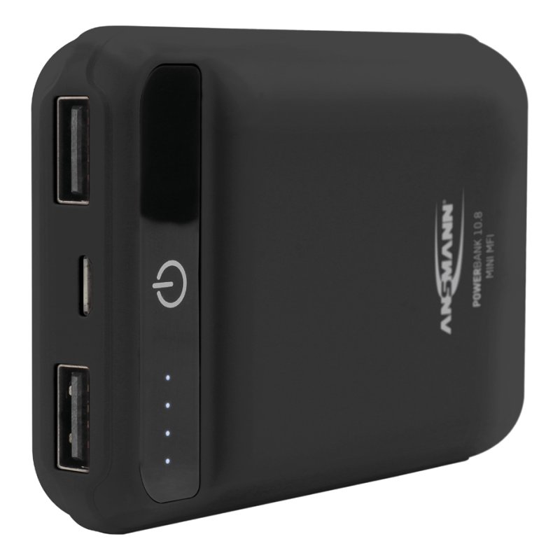 ANSMANN - Powerbank 10.8 mini - 10.000 mAh - Zwart