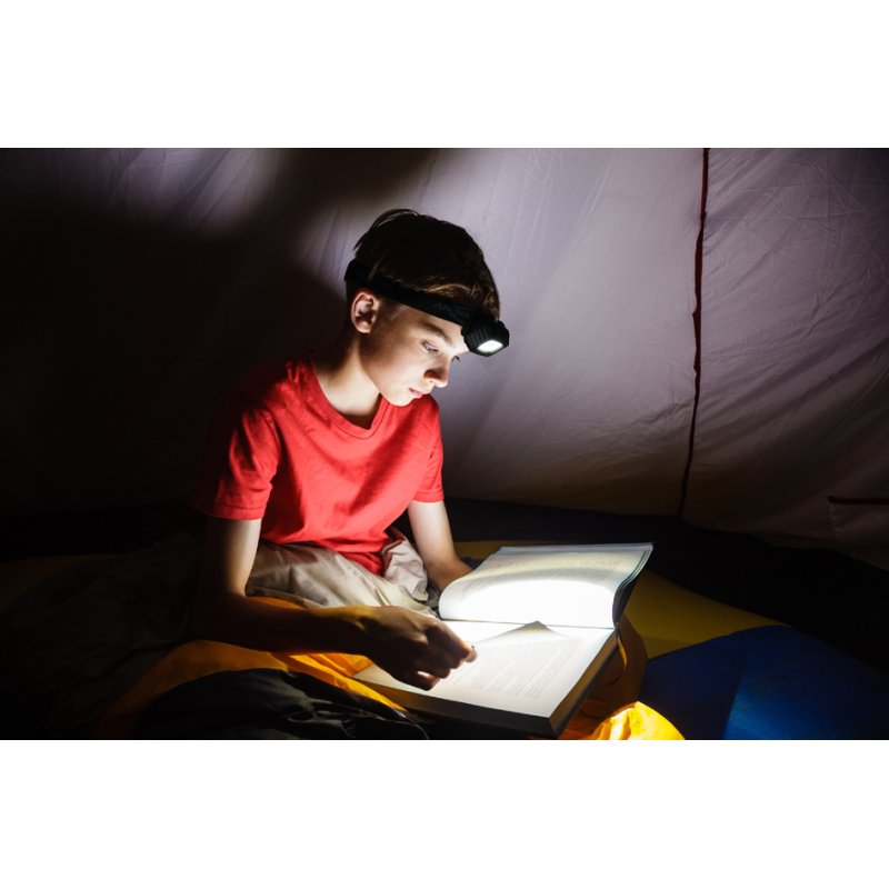 ANSMANN hoofdlamp HD200B, 200 lumen, IP44 waterdicht