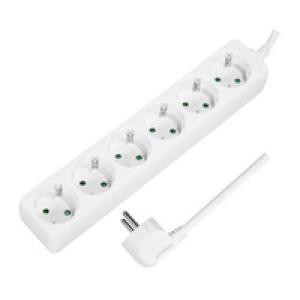 LogiLink stekkerdoos 6-voudig zonder schakelaar wit