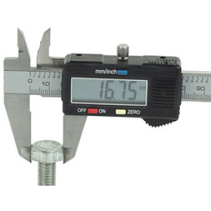 BRÜDER MANNESMANN digitale schuifmaat van aluminium