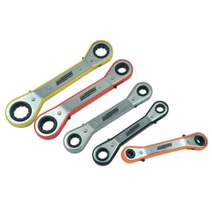 BRÜDER MANNESMANN ratelringsleutelset, 5-delig