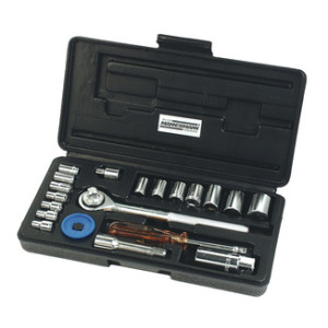 Brüder Mannesmann dopsleutelset 1/4" + 3/8", 20-delig