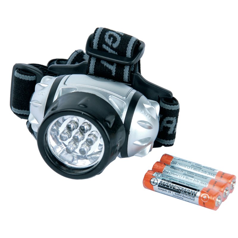 Brüder Mannesmann LED hoofdlamp zwenkbaar met 7 LEDs