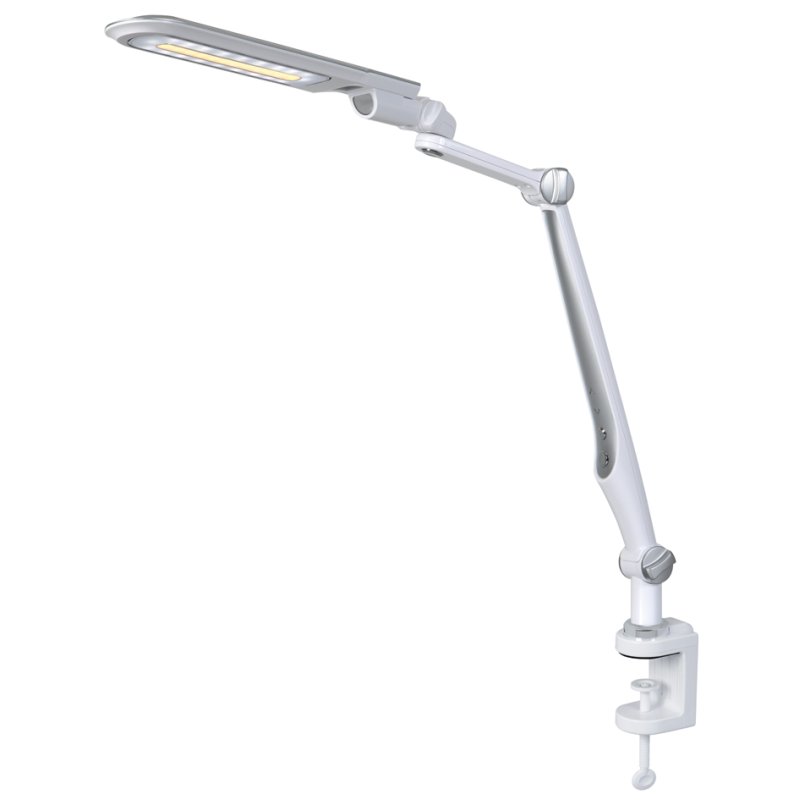 Hansa LED bureaulamp Multiflex zilver met klem en voet