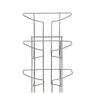 ALBA folder-vloerstandaard, 7 vakken, metalen