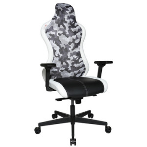 Topstar bureaustoel RS Sport, kunstleder zwart/blauw, synchronmechaniek, 110 kg