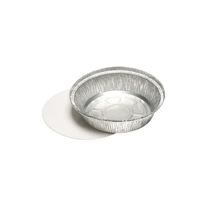 STARPAK aluminium schaal rond met deksel, 770 ml