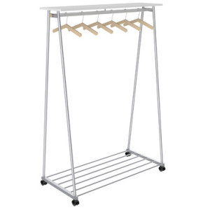 Kaplaststandaard 'Oslo', hoogte 1.780 mm, zilvergrijs