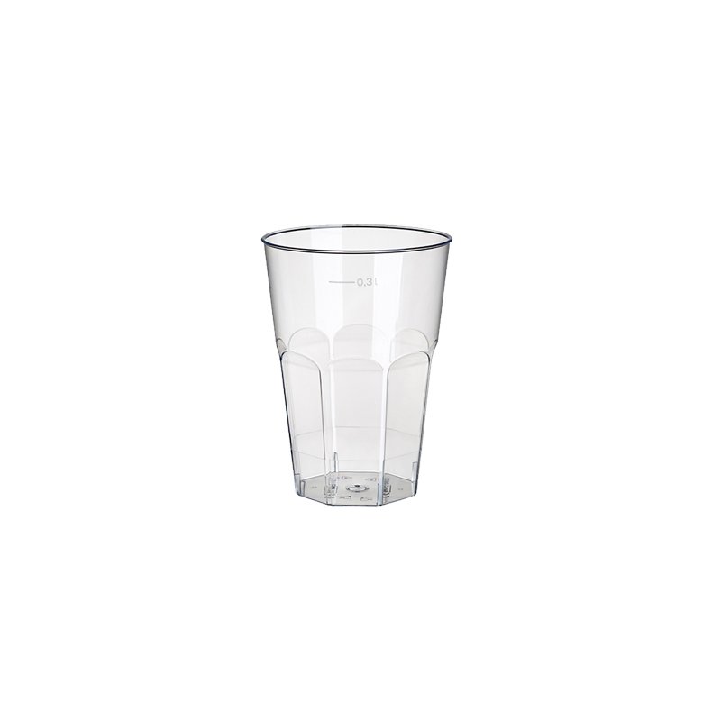 Polystyreen caipirinha glas 0,3 liter transparant