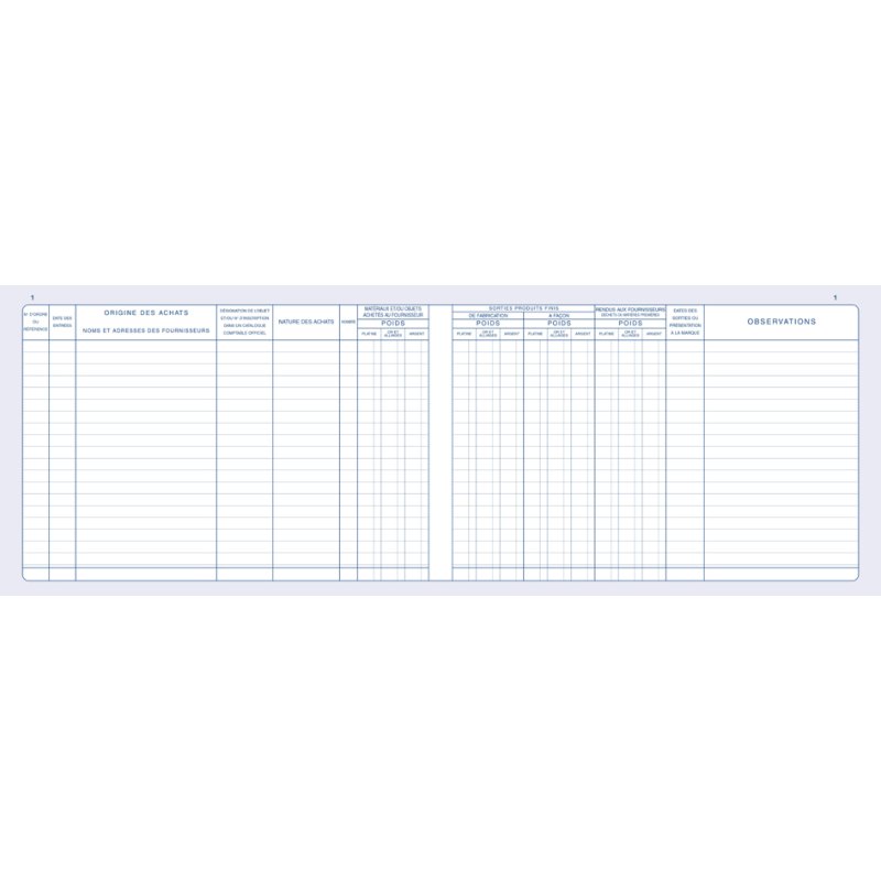 Registers voor juweliers, 200 pagina's