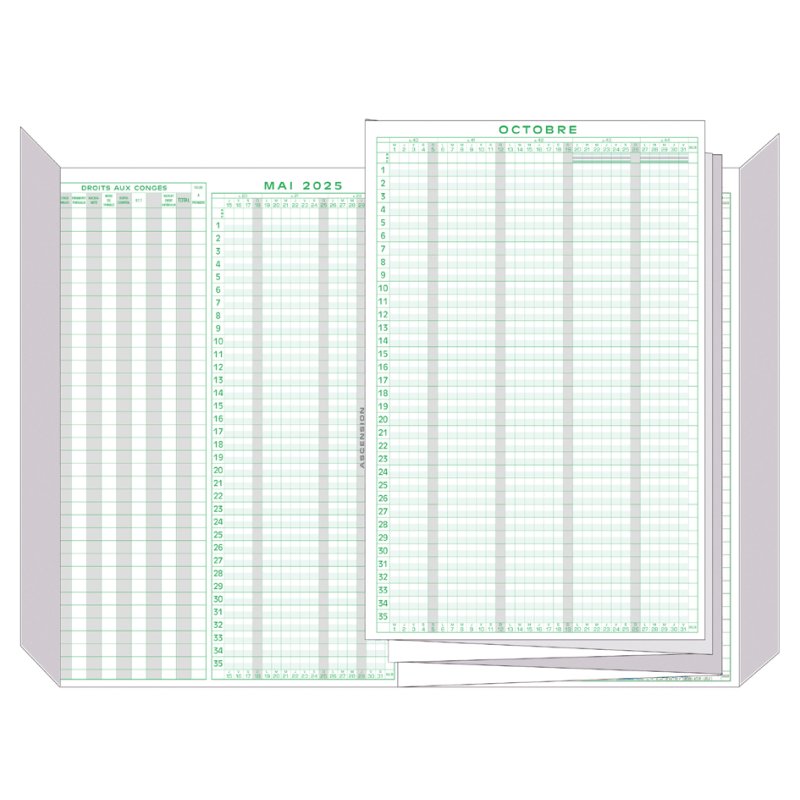 Verlofplanner 2025/2026, mei 2025 t/m mei 2026