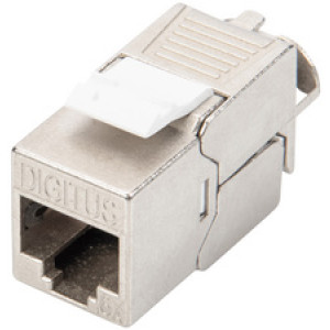 Afgeschermde keystone connector categorie 6A, grijs