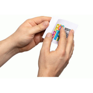 DURABLE naambordje bezoekerspas, folie, wit