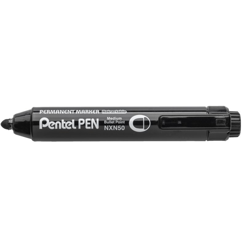 Pentel permanente marker NXN50, 1,3 mm rondpunt, zwart