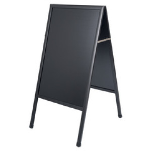 Bi-Office - Stoepbord met krijtoppervlak - Roodbruin