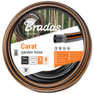 Bradas CARAT tuinslang 1/2 inch zwart/oranje 50 meter