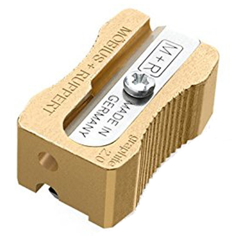 M+R potloodslijper Minofix voor potloodstiften, messing