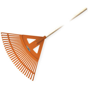 Bradas waaierrechen met houten steel, 27 tanden, 60cm werkbreedte