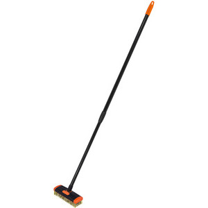 Bradas - Reinigingsset met staalborstel en telescoopsteel