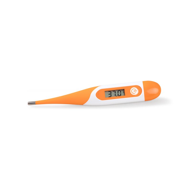 Haro koortsthermometer met flexibele punt, wit/oranje.