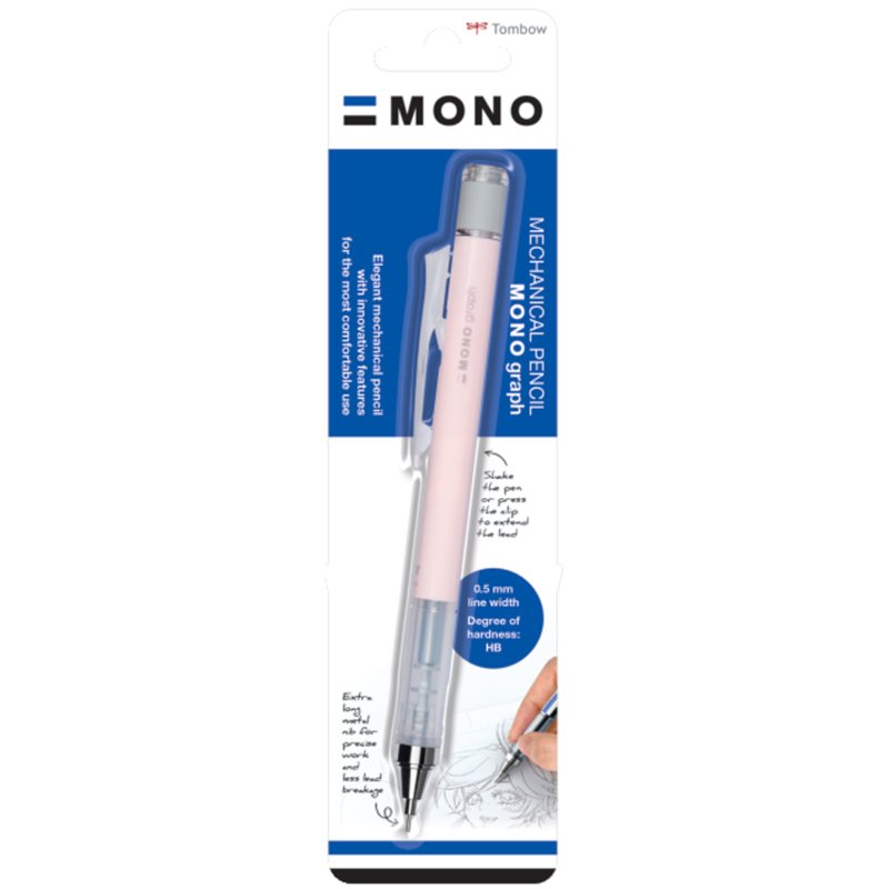 Tombow vulpotlood MONO graph Pastel korallenroze 0,5mm