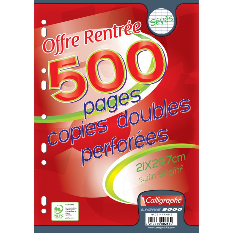 Schrijfblokken met perforatierand, A4, geruit