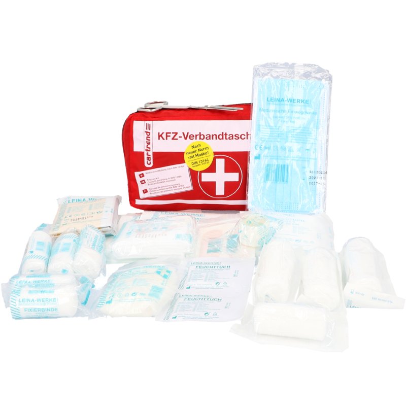 Cartrend Auto Verbandtrommel, rood