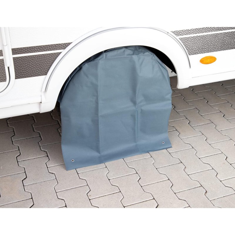 cartrend Caravan wielcover XL, polyester, donkergrijs