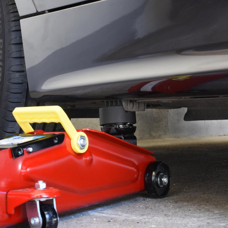 Cartrend rubberen oplegger voor krik, zwart