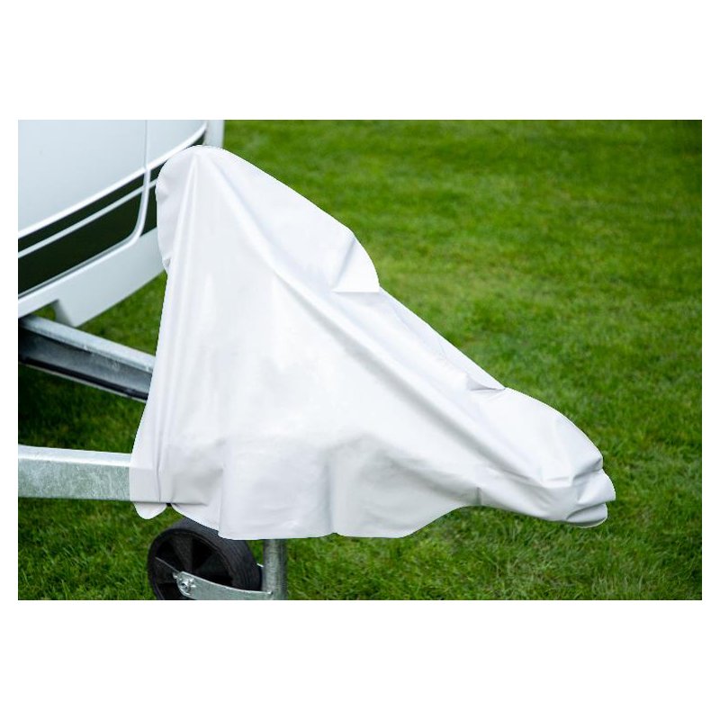 Cartrend dissel beschermhoes kunststof grau voor caravan en aanhanger